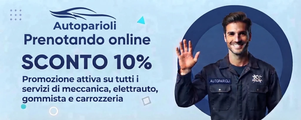 Autoparioli (Roma): Sconto del 10% su tutti i servizi di officina, meccanico, elettrauto e carrozzeria prenotando online.